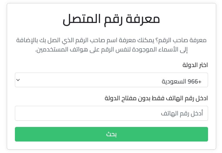 اسم صاحب الرقم: كل ما تحتاج معرفته عن الرؤية والبحث