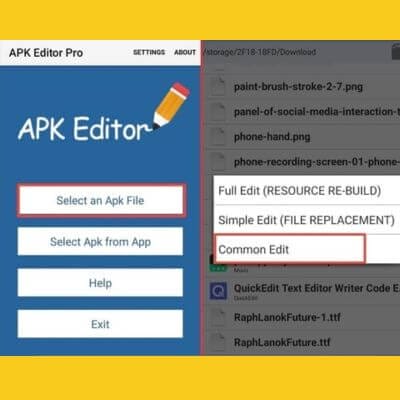 حل مشكلة التطبيق ليس مثبتا بإستعمال apk Editor