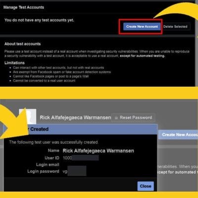 انشاء حساب فيس بوك جديد بدون رقم هاتف بكل سهولة من خلال خاصية الحسابات التجريبية