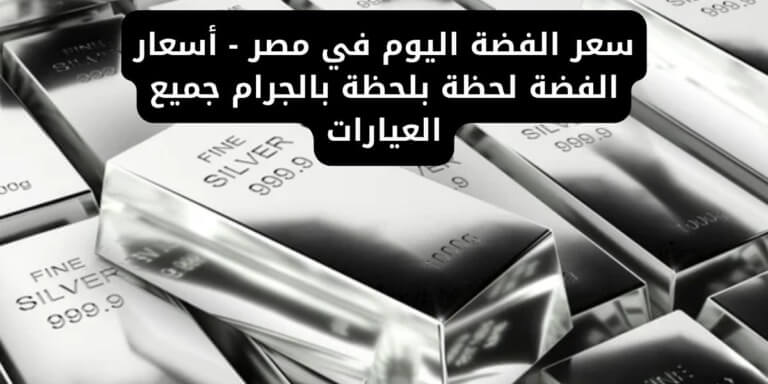 سعر الفضة اليوم في مصر - أسعار الفضة لحظة بلحظة بالجرام جميع العيارات